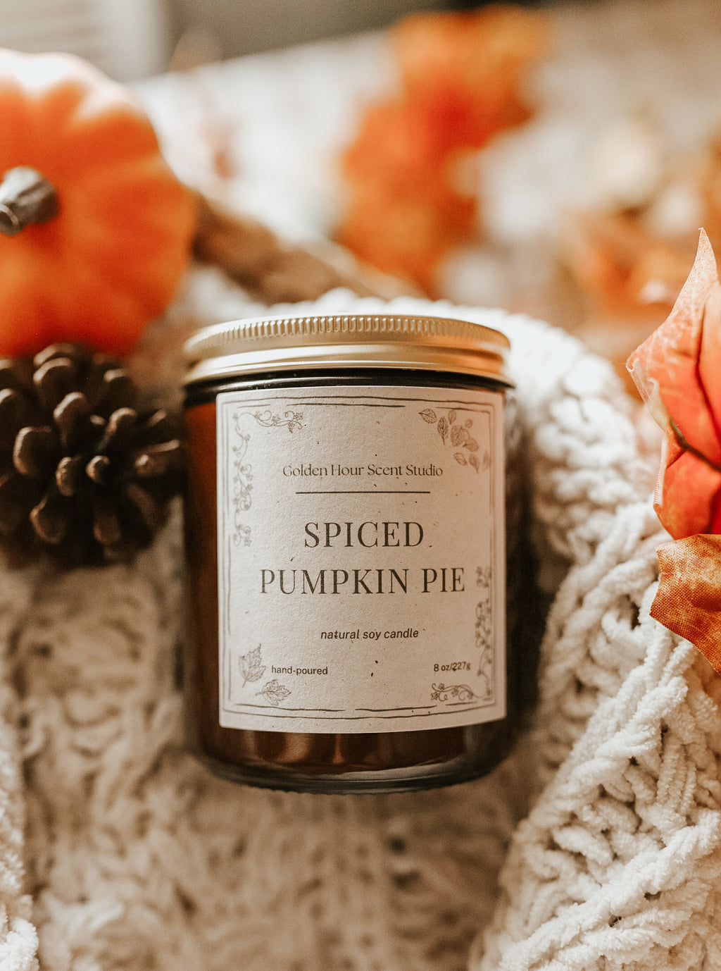8 OZ| Amber Jar | Autumn Collection