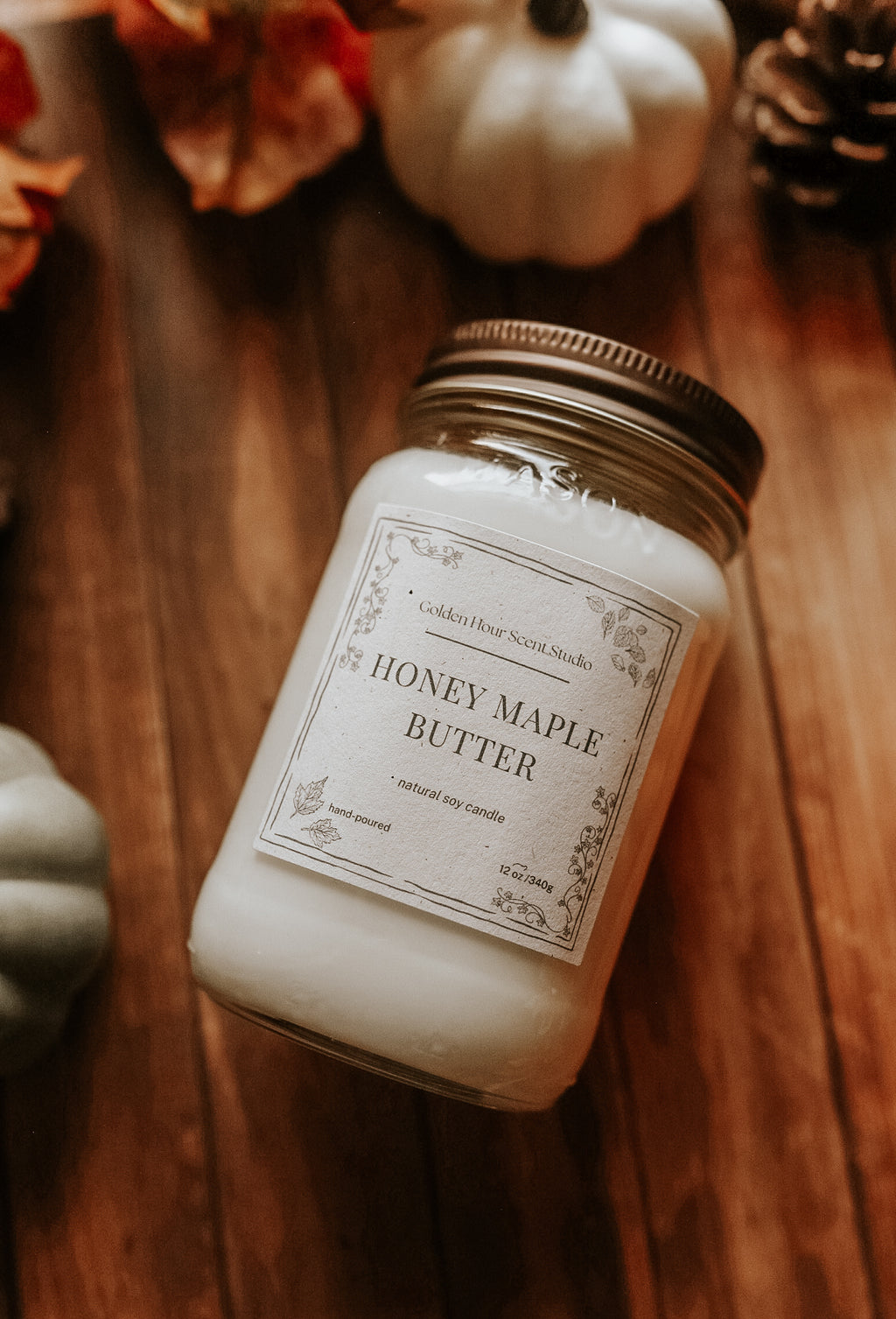 12 OZ| Mason Jar| Autumn Collection