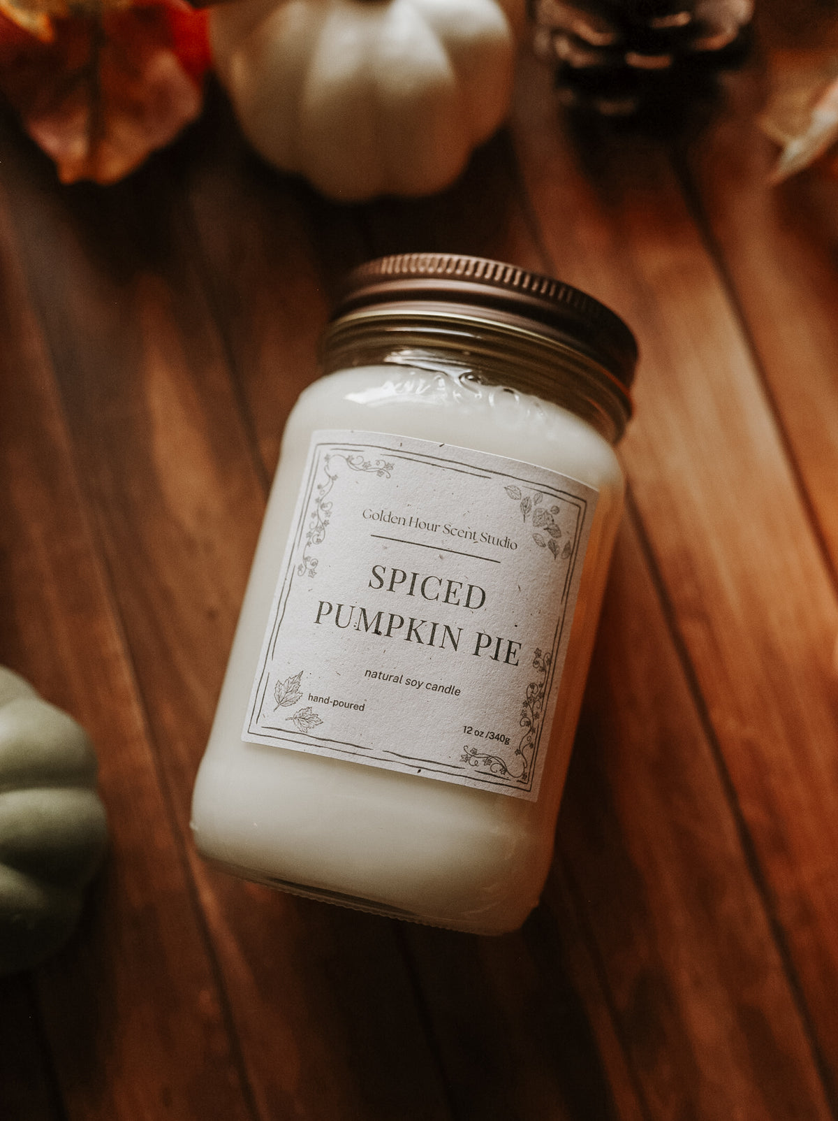 12 OZ| Mason Jar| Autumn Collection